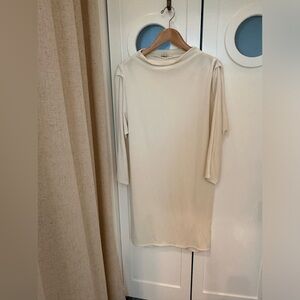 Anthropologie Stateside Cream Lounge Dress